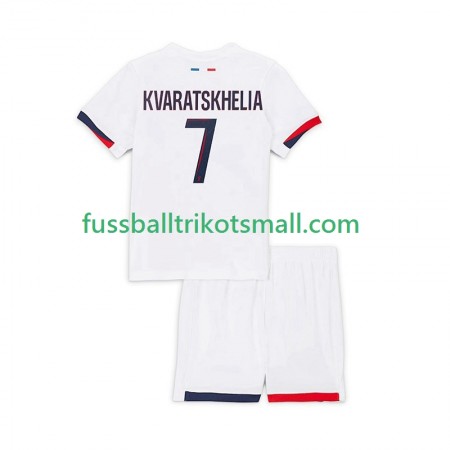 Fußballtrikots Paris Saint-Germain Khvicha Kvaratskhelia 7 Kinder 2025-2026 Kurzarm Auswärts-trikot kaufen